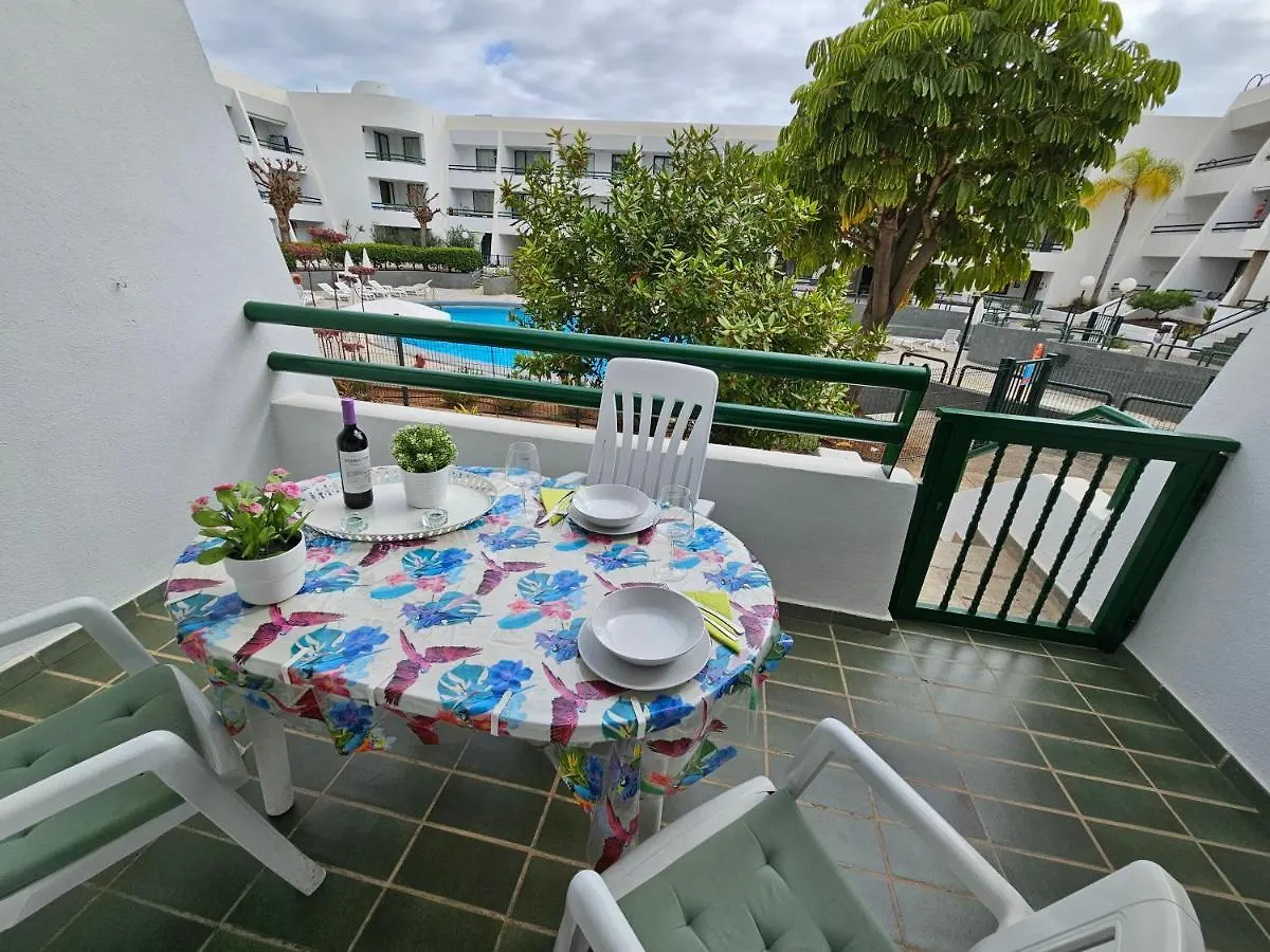 Casa Palmera 3 Only 150 Metres To The Beach, Heated Pool, Wifi, Sat-Tv, Balcony Arona  Spain