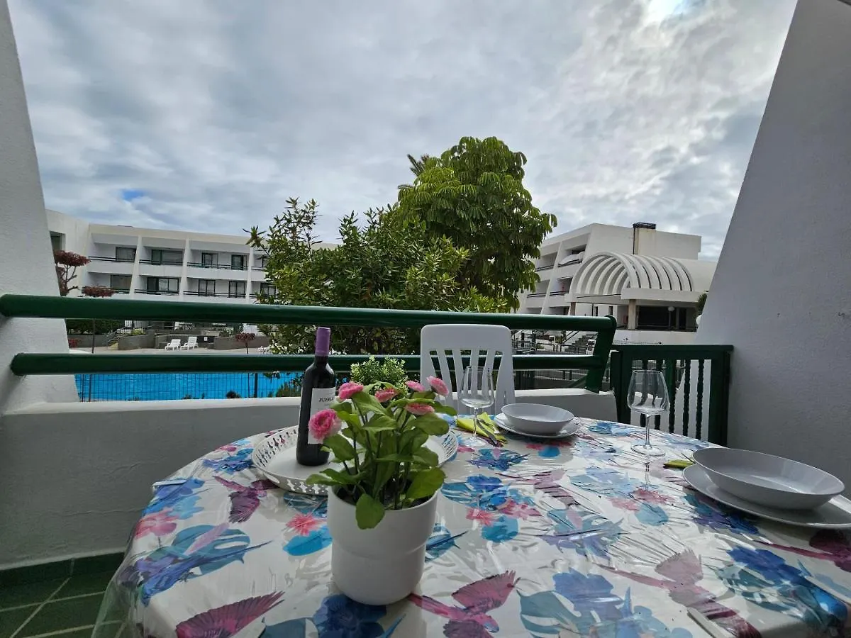Casa Palmera 3 Only 150 Metres To The Beach, Heated Pool, Wifi, Sat-Tv, Balcony Arona  Spain