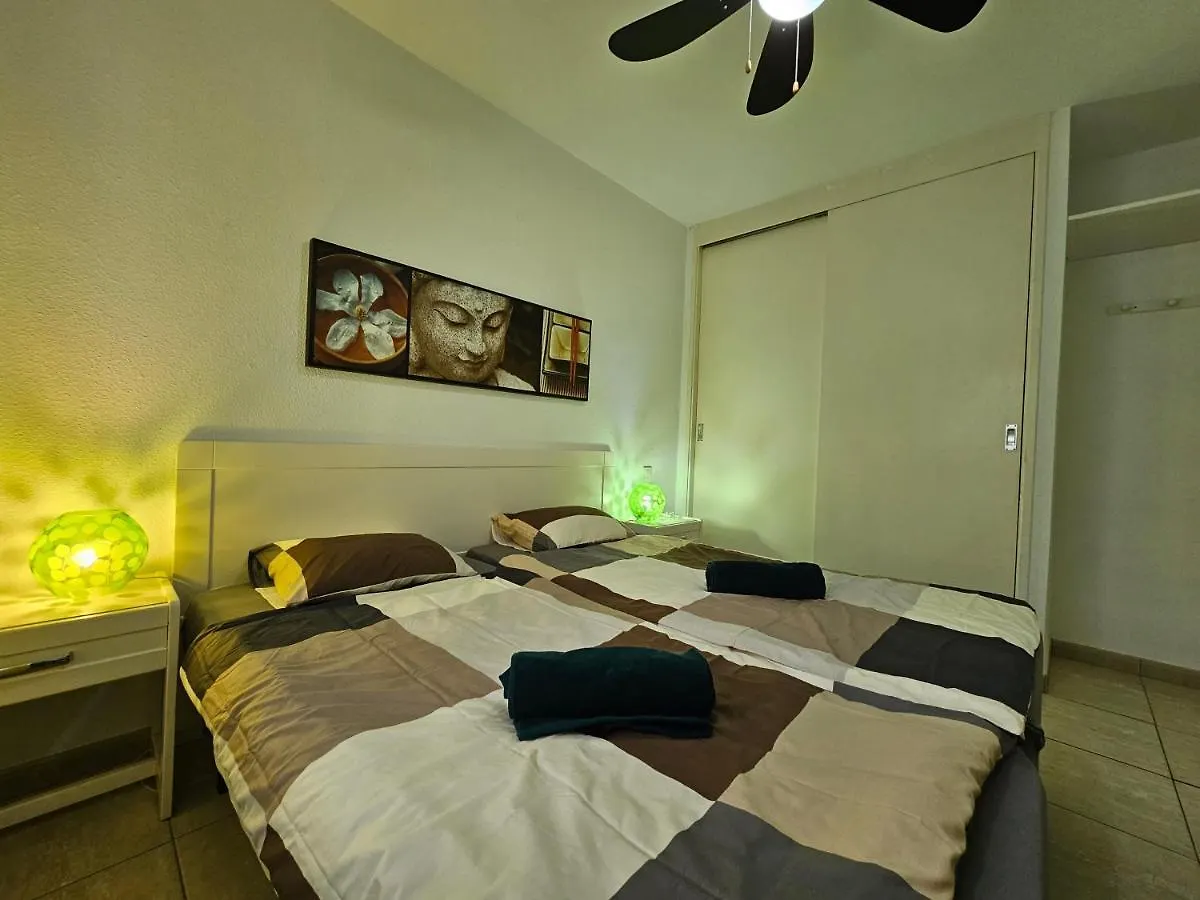 Casa Palmera 3 Only 150 Metres To The Beach, Heated Pool, Wifi, Sat-Tv, Balcony Arona  0*, Arona (Tenerife)